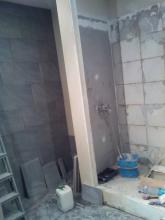 cabine de douche pendant travaux