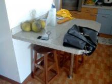 Table fixait au mur, faite sur mesure