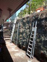 Pose du grillage et mise en place de tige d'ancrage