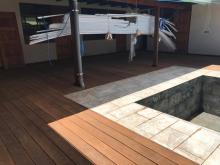 Deck avant rénovation 