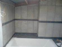 Pose de la baignoire