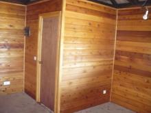 Habillage intérieur en bois + SDB