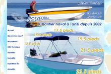 Polyform : Chantier naval à Tahiti (Teahupoo)